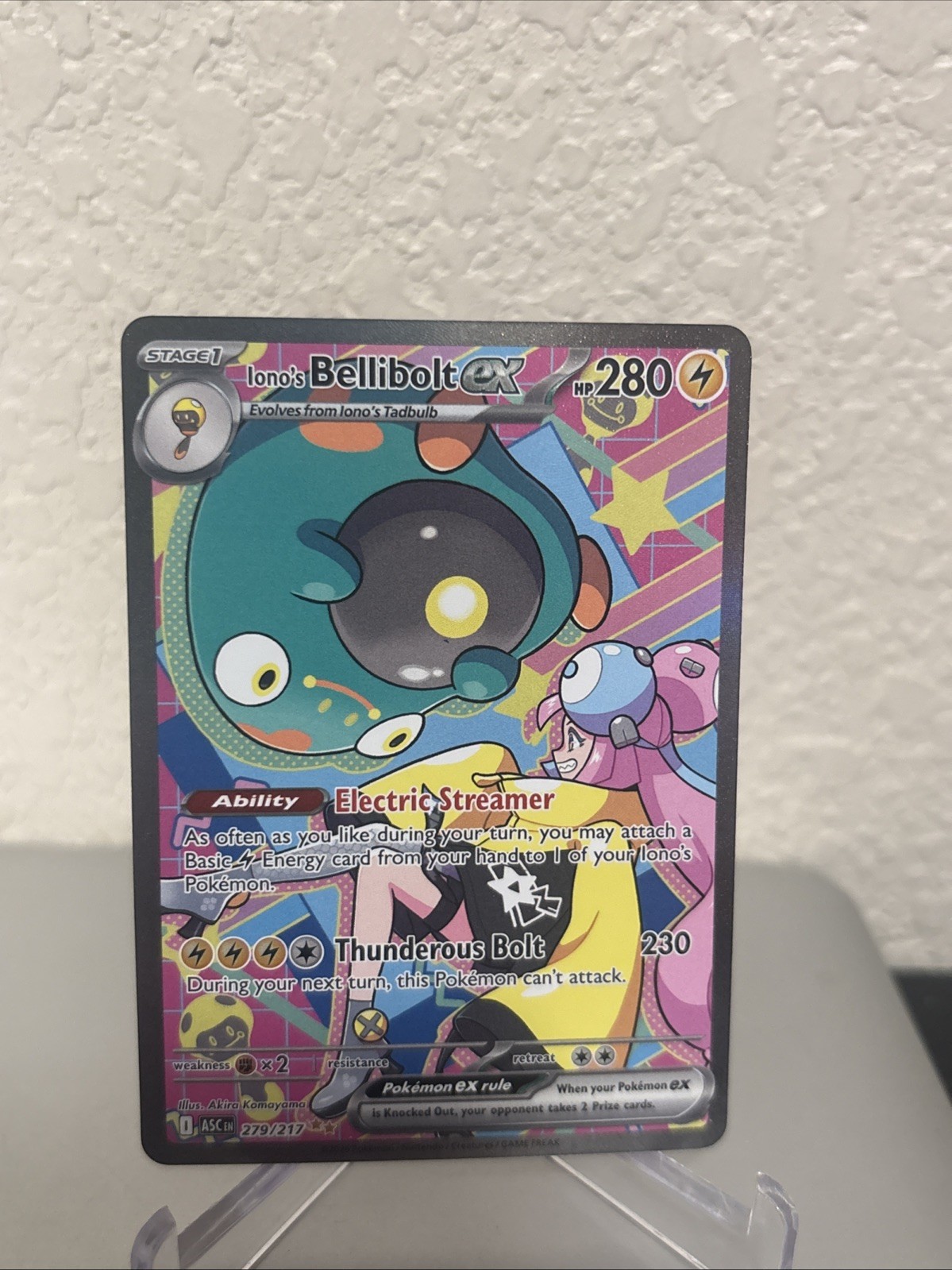 Iono's Bellibolt ex 279/217 Ascended Heroes Pokemon Holo