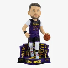 Luka Doncic Los Angeles Lakers 2025 City Jersey Bobblehead NBA Basketball