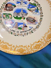 VTG Arkansas Souvenir Collector 9" Plate Golden Lace Trim "Land of Opportunity" — photo 7