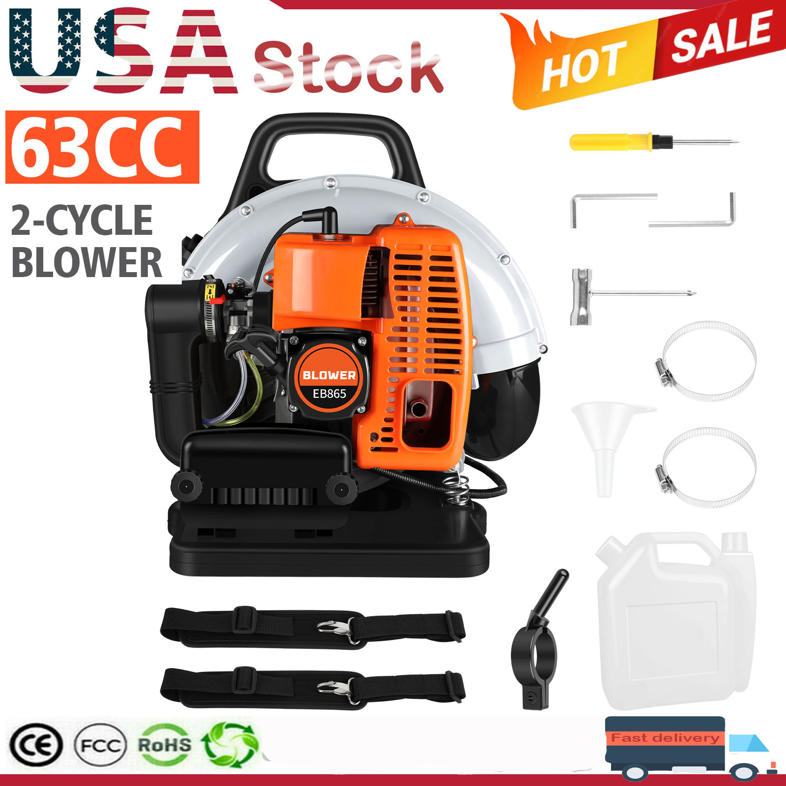 Backpack Gas-powered Backpack Lawn Grass Blower New