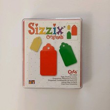 Sizzix Originals Die Tags Scallop Combo 3 Sizes 38-0944 In Plastic Case Rare