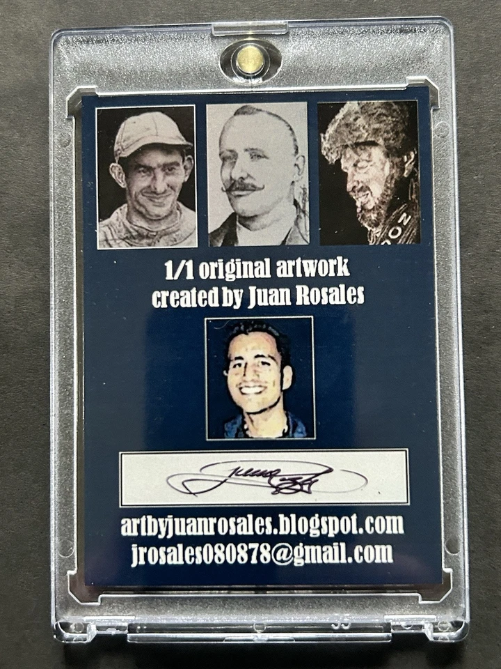 Tarjeta de boceto a color 1/1 Kirby Puckett Minnesota Twins artista Juan Rosales Foto 2 de 4