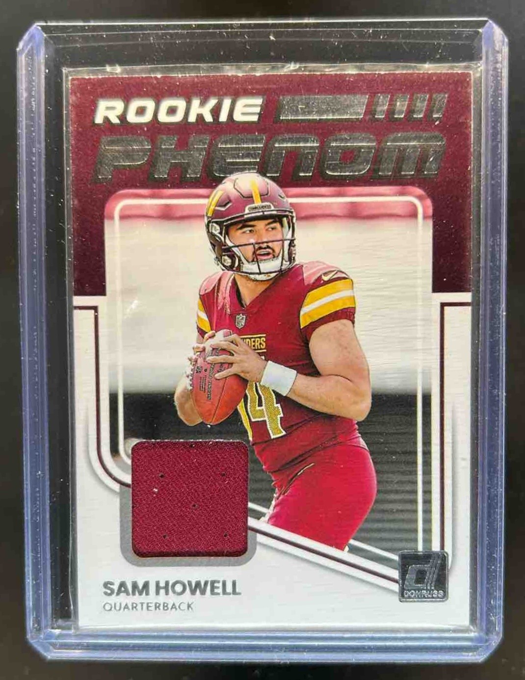 Sam Howell Panini Donruss Rookie Phenom Jersey #RPJ5 Base