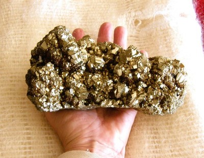 Large Pyrite Fool's Gold Cluster 4.75 Pounds