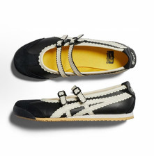 Patou x Onitsuka Tiger Mexico 66 Tgrs Black Cream Ballet Flats 118A2678-001