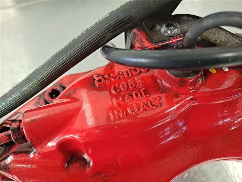 15 2015 MASERATI GHIBLI S Q4 OEM DRIVER LEFT REAR BREMBO BRAKE CALIPER RED 