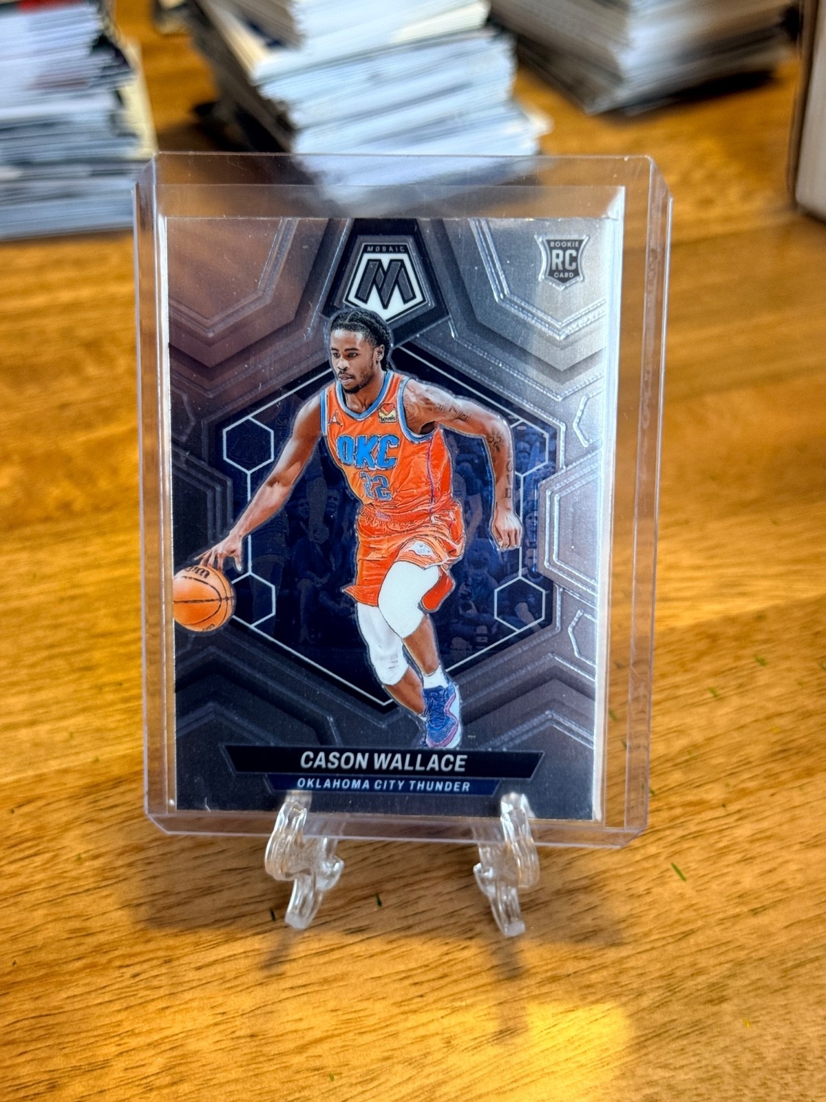 2023-24 Panini Mosaic - Rookies Silver Prizm #218 Cason Wallace (RC)
