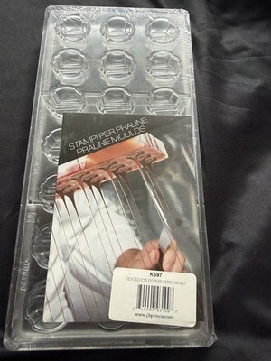 JBPrince Ridged Cylinders Chocolate Mold Pavoni Praline