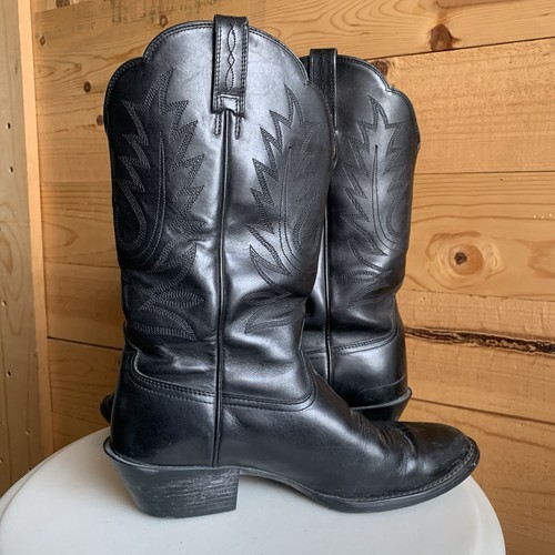 Ariat Boots Cowgirl Leather Black 15701 Size 6.5 C Western Rodeo Ranch Women's - Picture 3 of 9