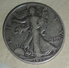 1939 Walking Liberty Half Dollar Coin 50c 50cents 90% Silver Collectible Coin!