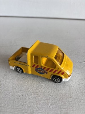 Rare Yellow Enterprise BCR MAJORETTE-FORD TRANSIT #243-1/60 Missing Bed Cover