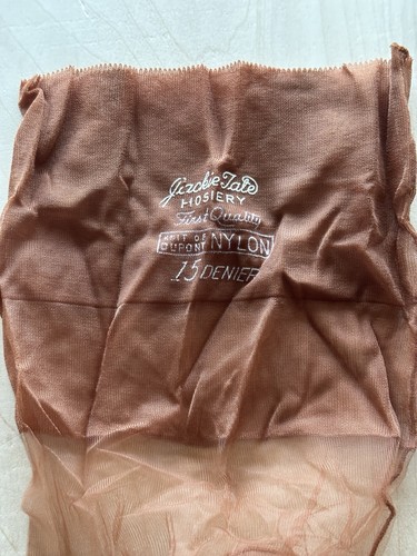 Vintage Jackie Tate Strumpfwaren Strümpfe Box mit 3 Nylons 10 1/2 Nähten hinten 1950er CA - Bild 6 von 7