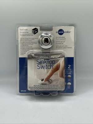 InSinkErator Sink Top Switch STS-00 Dual Outlet With 2 Finishes Chrome & White