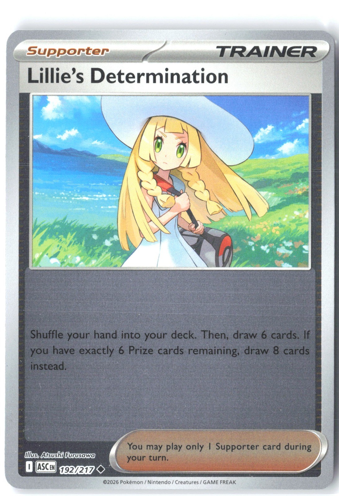 Lillie's Determination Reverse Holo Uncommon ME: Ascended Heroes 192/217 NM