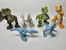 Imaginext Jurassic World/Park 3" Baby Raptor Dinosaurs lot of 6