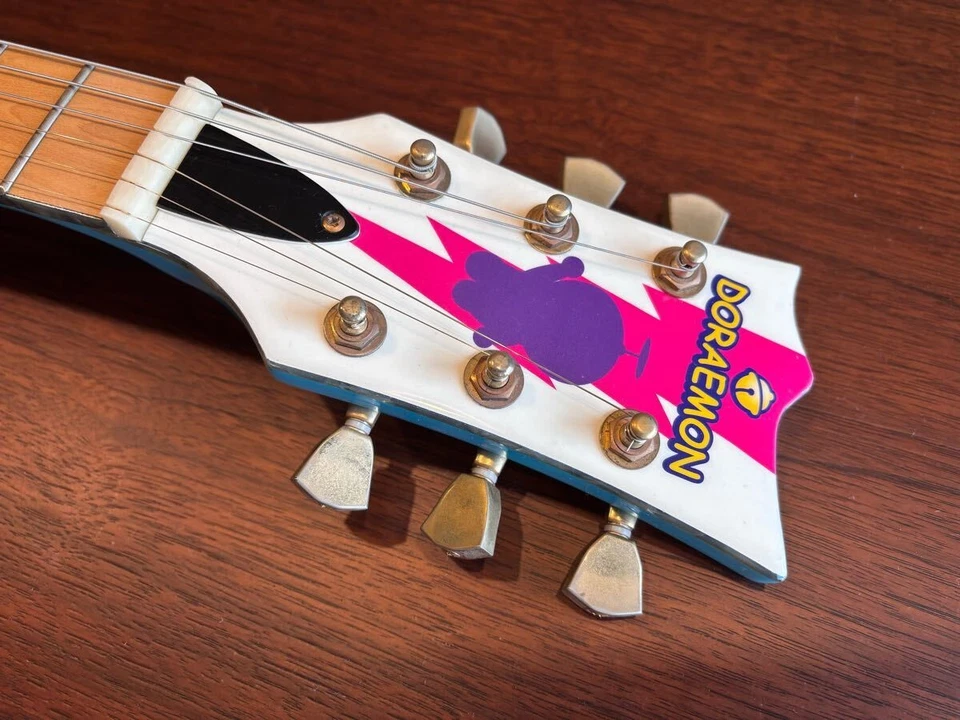 ESP Doraemon 80th Anniversary Mini Electric Guitar Built-in Amp Rare Japan - Bild 4 von 4
