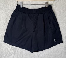 VTG Nike Challenge Court Tennis Shorts Black Zip Fly Pleated Men's Size Medium