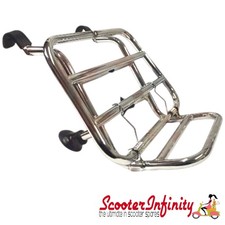 Carrier/Rack Front Chome Vespa GTS/GTS Super/GTV/GT (Cuppini) 2023 onwards