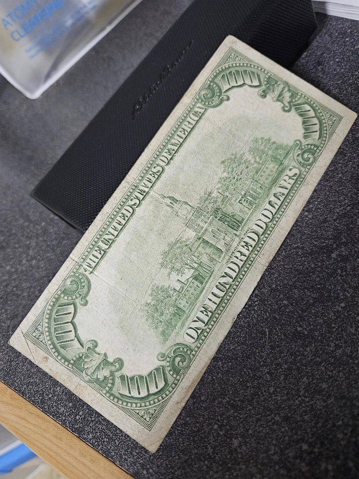 1928 $100 Federal Reserve Note  Ohio - Image 2 of 2