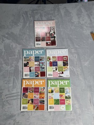 Paper Trends Magazine Lot of 5 2005-2006 Scrapbooking Card Making Craft Ideas