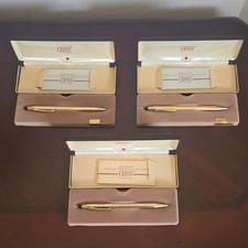 Cross 10K Gold Filled Vintage Ballpoint Pens Lot of 3