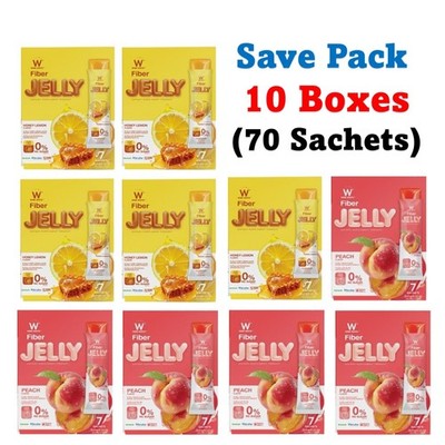 10 X WINK WHITE W Fiber Jelly Honey Lemon + Peach Dietary Supplement 70 Sachets
