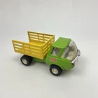 New ListingVintage Tonka Forestry Dump Truck Green Yellow Pressed Steel Made in USA