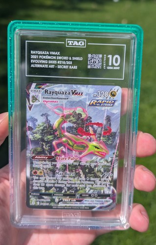 Rayquaza VMAX graded TAG 10 for sale on eBay