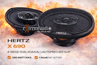 Haut-parleurs coaxiaux 4 voies Hertz Uno X 690 6x9, 340 watts, 1 paire - Photo 1/4
