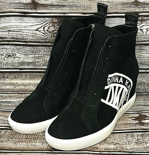 dkny wedge sneakers on sale
