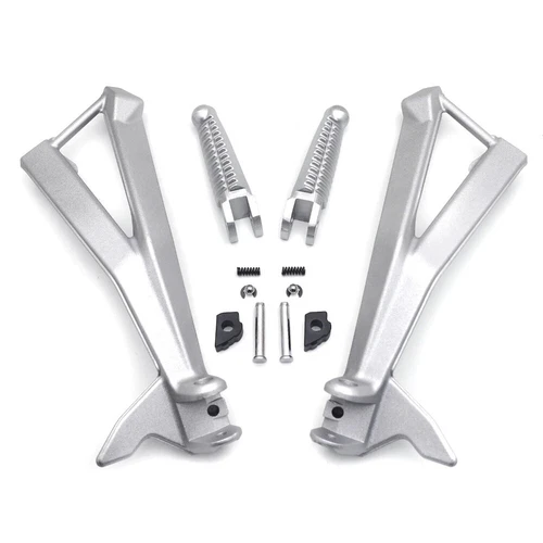 Silver Motorcycle Rear Passenger Foot Pegs Bracket Fits Ducati 848/EVO 1098 1198