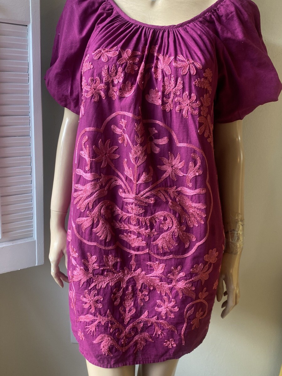 FREE PEOPLE FIONA HEAVILY EMBROIDERED MINI DRESS SZ XS | eBay