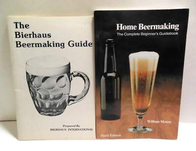 LOT The Bierhaus Beermaking Guide AND Home Beer Making Beginners Brewing How To