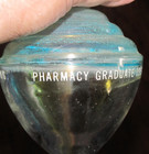 Vintage Glass APOTHECARY BOTTLE Owens-Illinois Pharmacy Graduate 1956 w/ Stand — photo 3