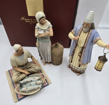 Lenox Miracle in Bethlehem The Townspeople Set of 3 With Box