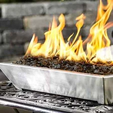 9.4 Pounds Fire Glass - 1/4 Inch High Luster Reflective Tempered Glass Rocks