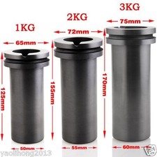 1/2/3KG High Purity Graphite Crucible Melting Metal Gold Silver Coppers Casting