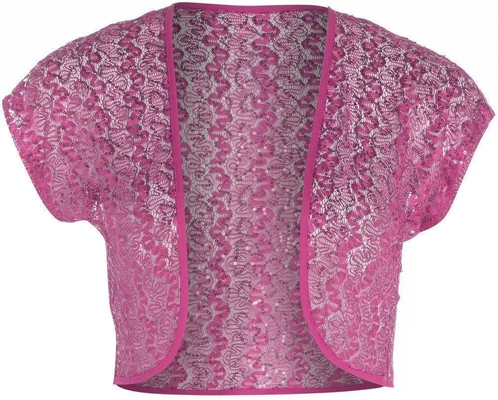 Pink lace hotsell shrug