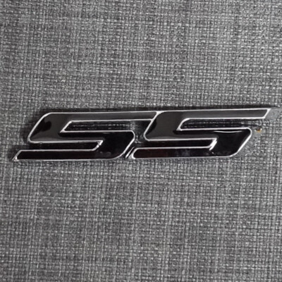 For SS Badge Fender Trunk Emblem Decal Matt Black -3x - Foto 9