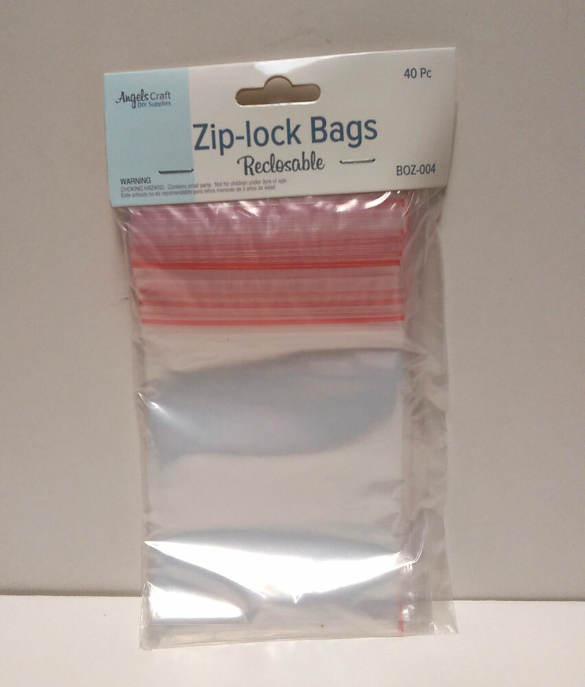 120 Clear Zip Seal Plastic Bags Jewelry Zipper Top Lock Reclosable Baggies 4"x6"
