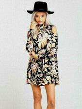 Show Me Your Mumu Womens Dress Size XS Brady Tunic Style Mini Botanical Beauty 