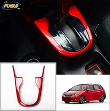 Red ABS Interior Gear Shift Box Panel Cover Trim For 2014-2020 Honda Jazz