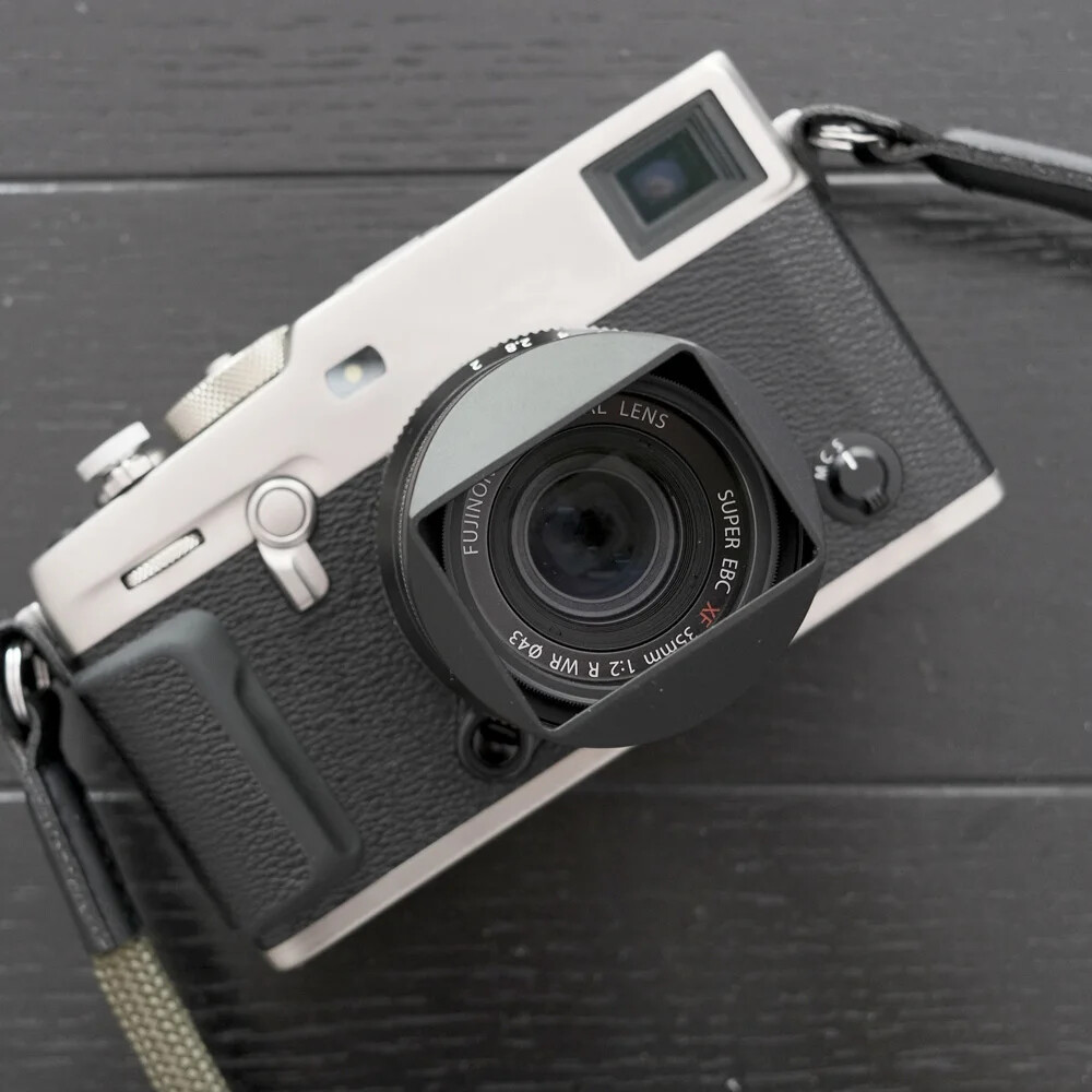 Metal Square Lens Hood fit for Fujifilm XF 35mm F2.0 R WR, XF 23mm