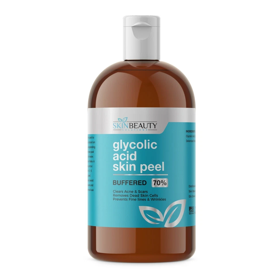 GLYCOLIC ACID BUFFERED Skin Face Chemical Peel - 35% 50% 70% Acne Wrinkles Pores - Image 2 of 4