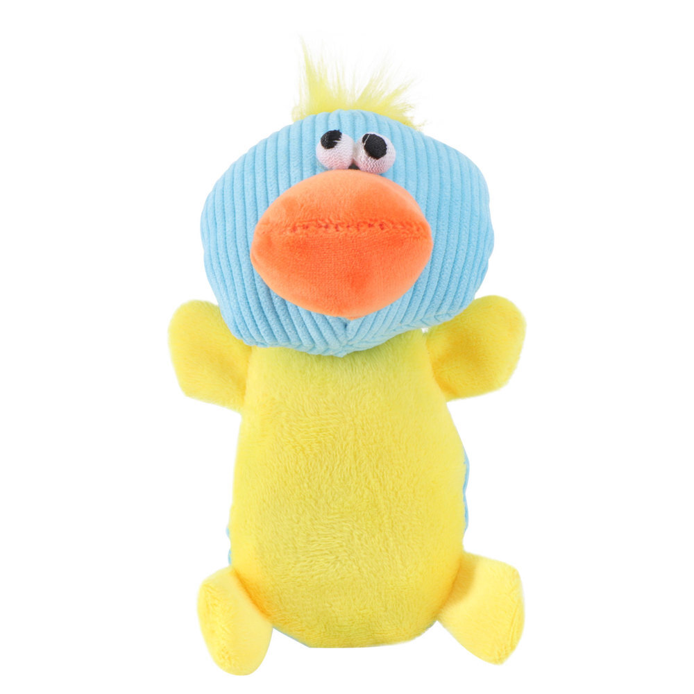 Animal Shaped Pet Dog Plush Toy Funny Squeak Sound Toy (Blue )