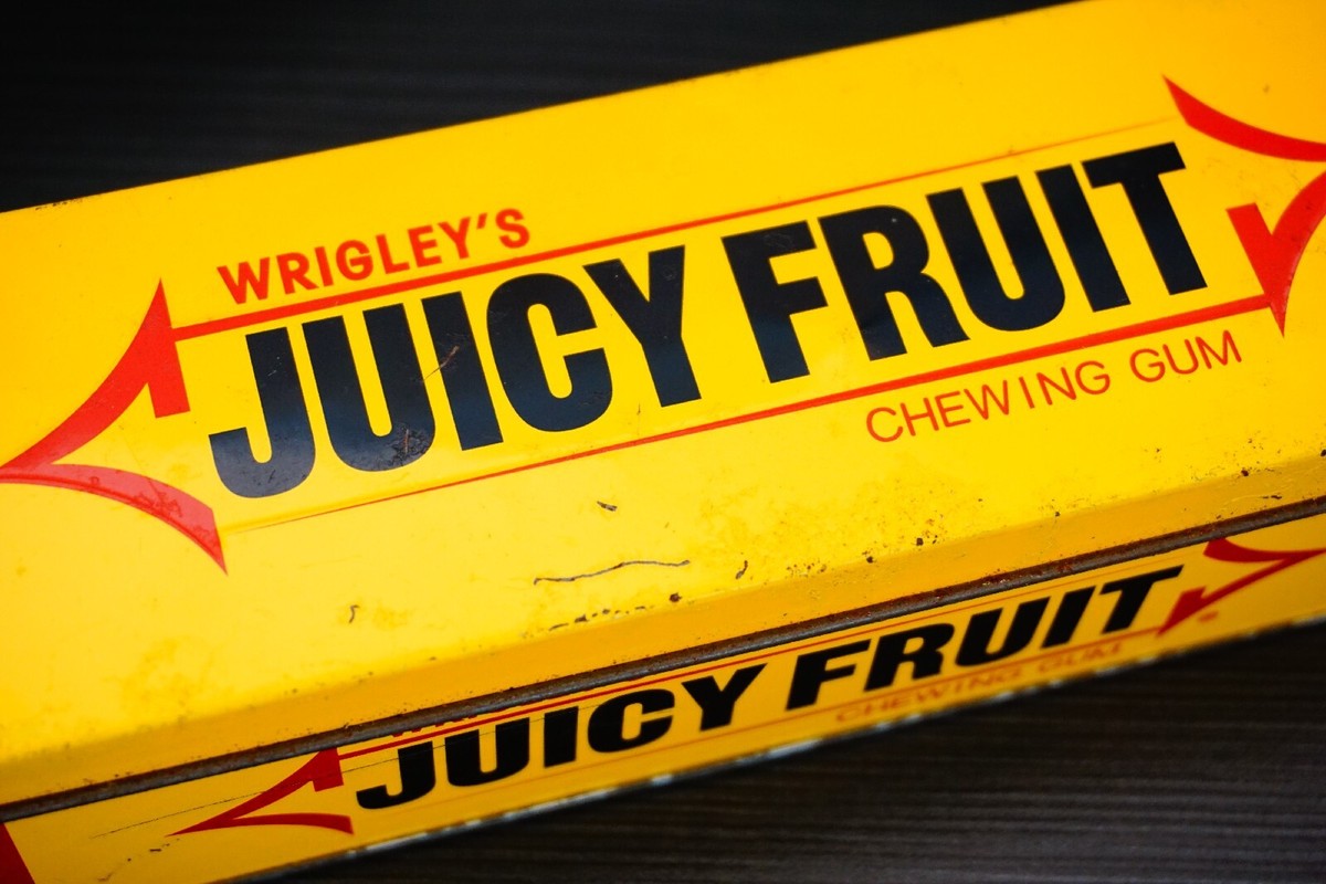 Wrigleys Gum Juicy Fruit Yellow Tin Storage Container | eBay