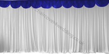 3M Royal Blue Detachable Swag for Wedding Backdrops,Cake and Top Table Skirts