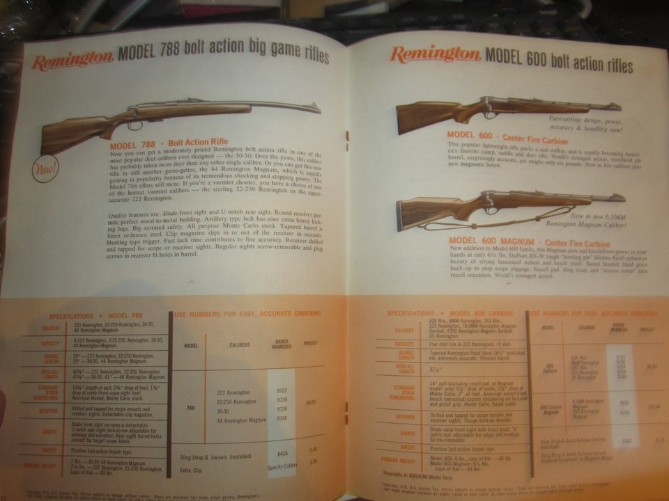 1967 Remington Guns DEALER catalogue WITH PRICE LIST 23 PAGES eBay
