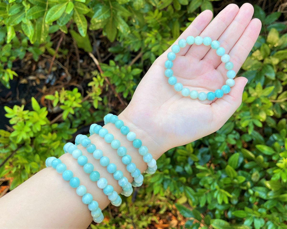 8 mm Bead Gemstone Bracelets: BUY 3 GET 1 FREE! (Stretch