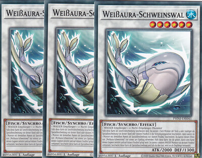 Yugioh PHNI-DE041 Weißaura-Schweinswal - Playset (3x)
